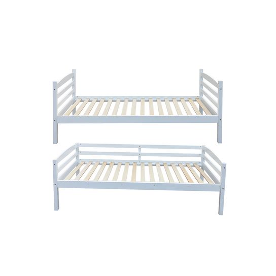 Stapelbed Ravi Wit 90x200 cm Grenen
