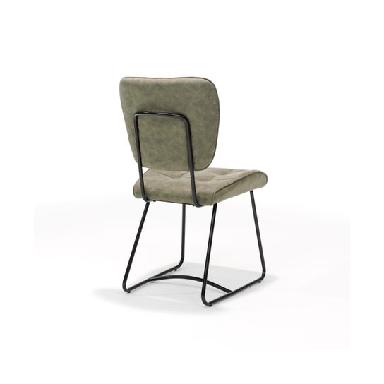 Stoel Henry Groen Stof - Set van 2