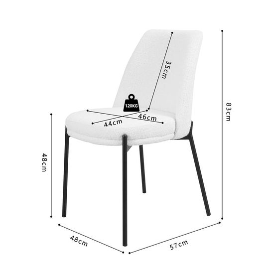 Stoel Lylou Wit - Set van 2