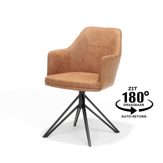 Stoel Melvin Cognac 3