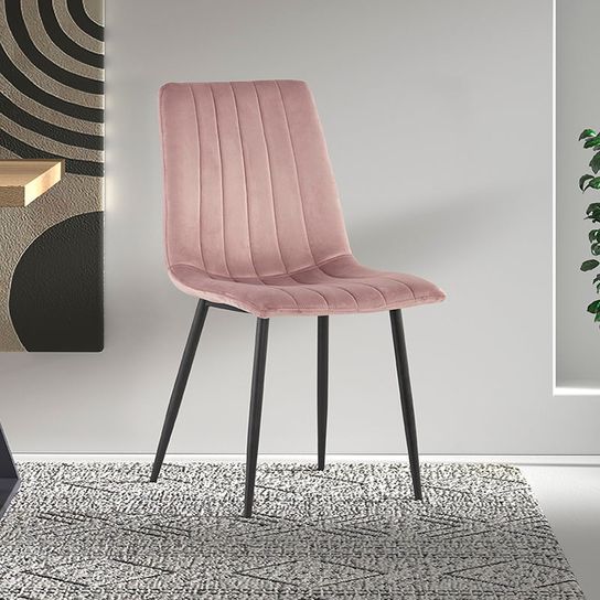 Stoel Nikkie Roze - Set van 2