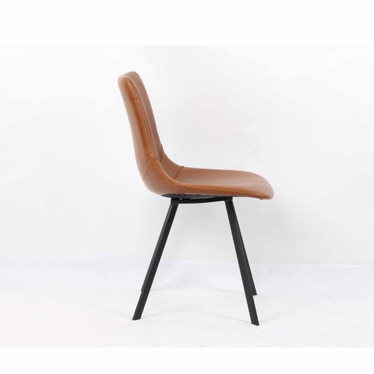 Stoel Olaf Cognac - Set van 2