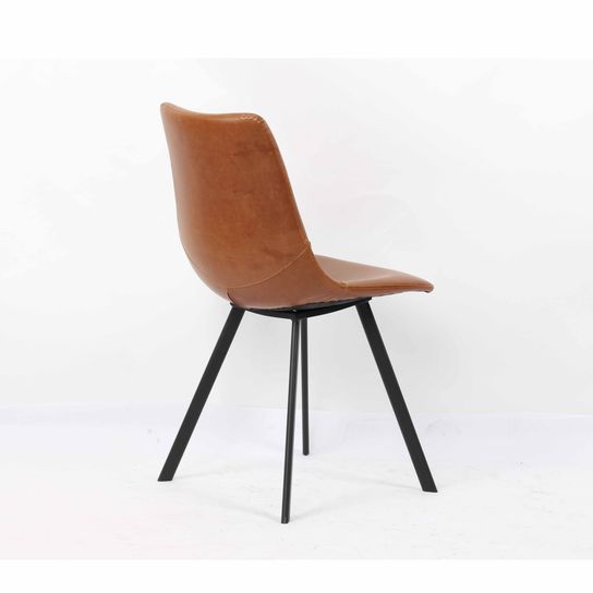 Stoel Olaf Cognac - Set van 2