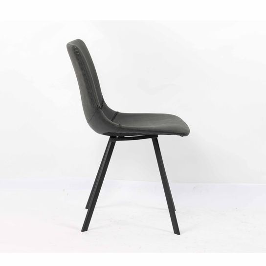 Stoel Olaf Zwart - Set van 2