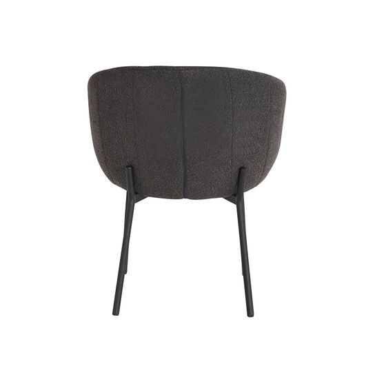 Stoel Pia Grijs Bouclé - Set van 2