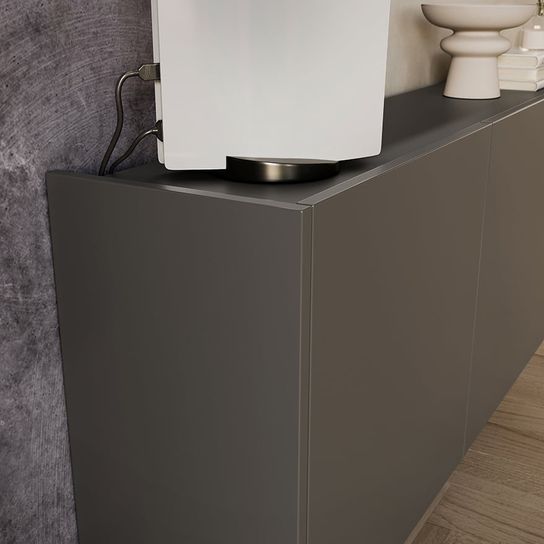 TV-meubel Lowie Grafiet 138 cm