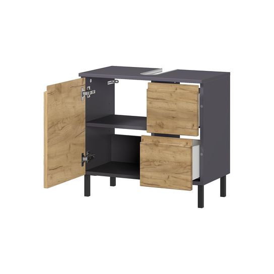 Wastafelkast Abrantes Eiken 60 cm
