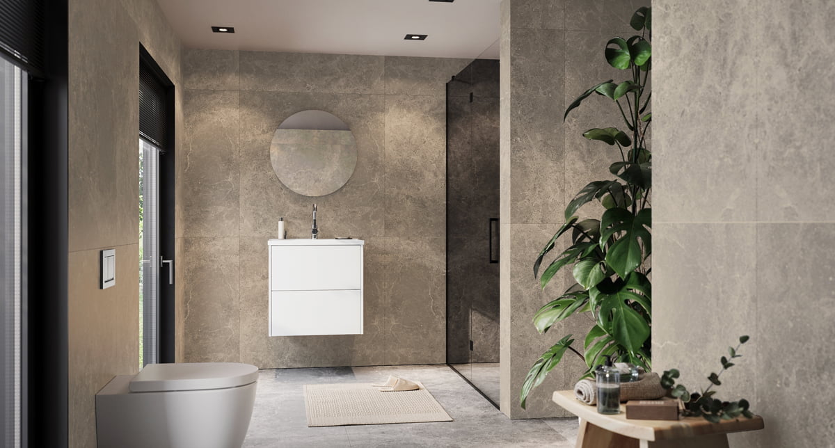 Wastafelkast Rain Wit 61x61x46 cm