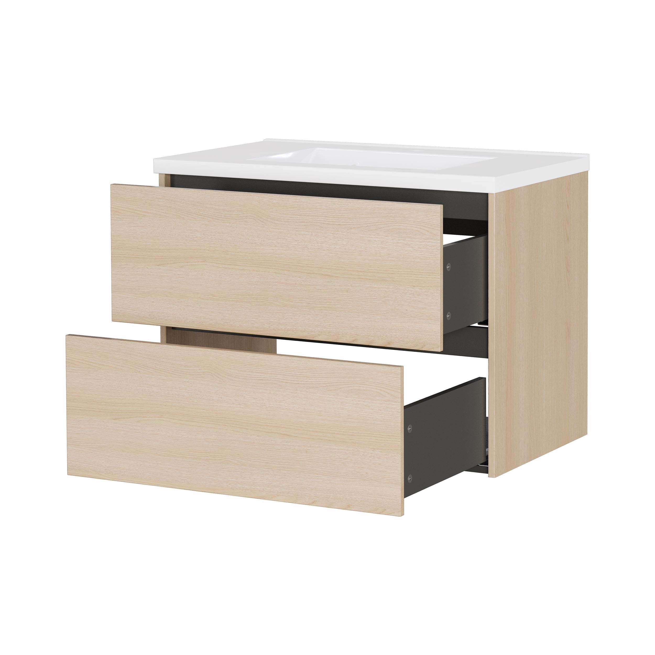 Wastafelkast Rain Eiken 81x61x46 cm