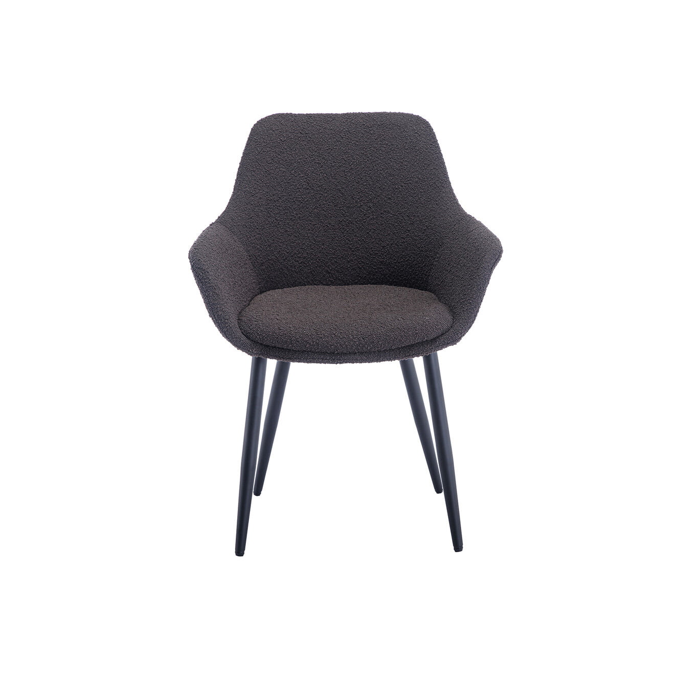 Armstoel Kate Antraciet Bouclé - Set van 2