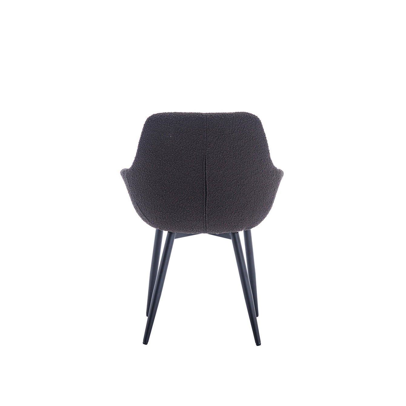 Armstoel Kate Antraciet Bouclé - Set van 2