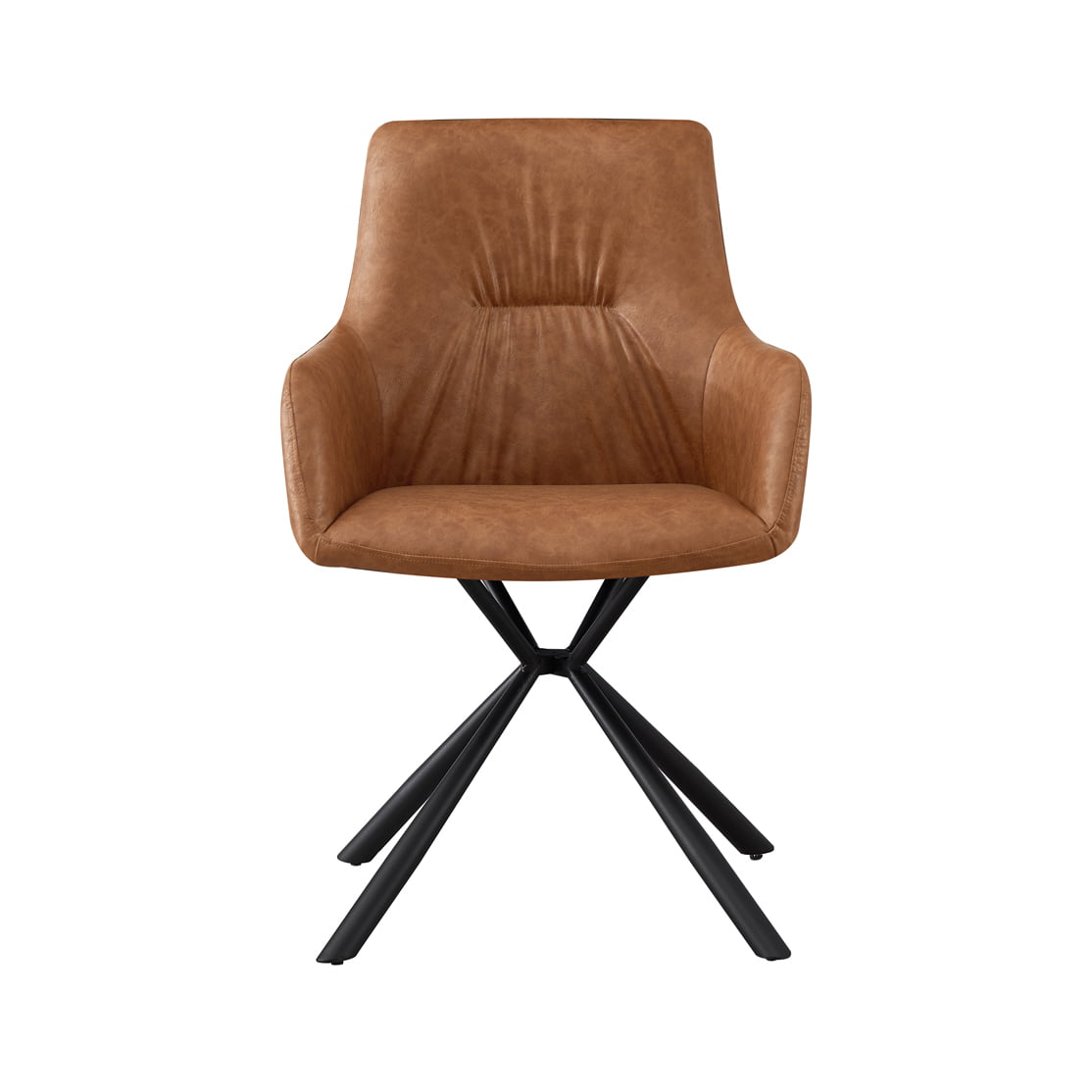 Armstoel Kees Cognac - Set van 2