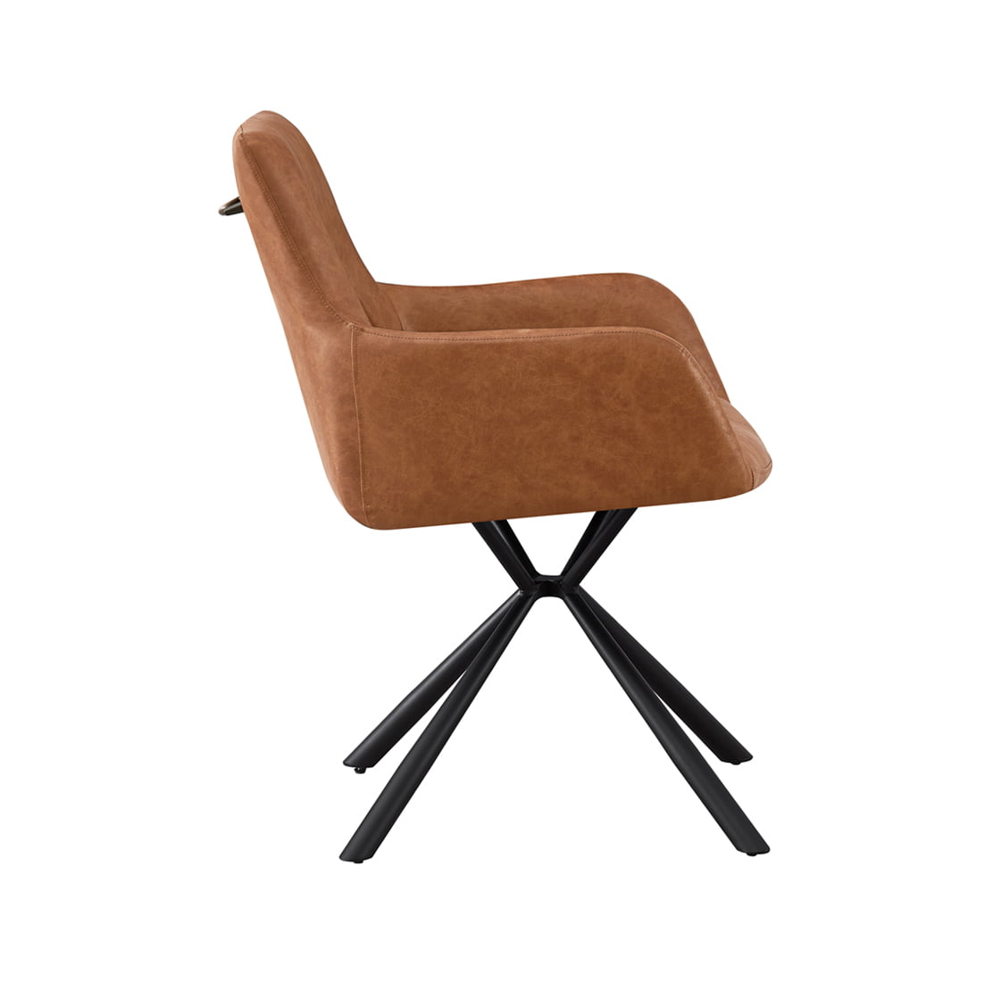Armstoel Kees Cognac - Set van 2