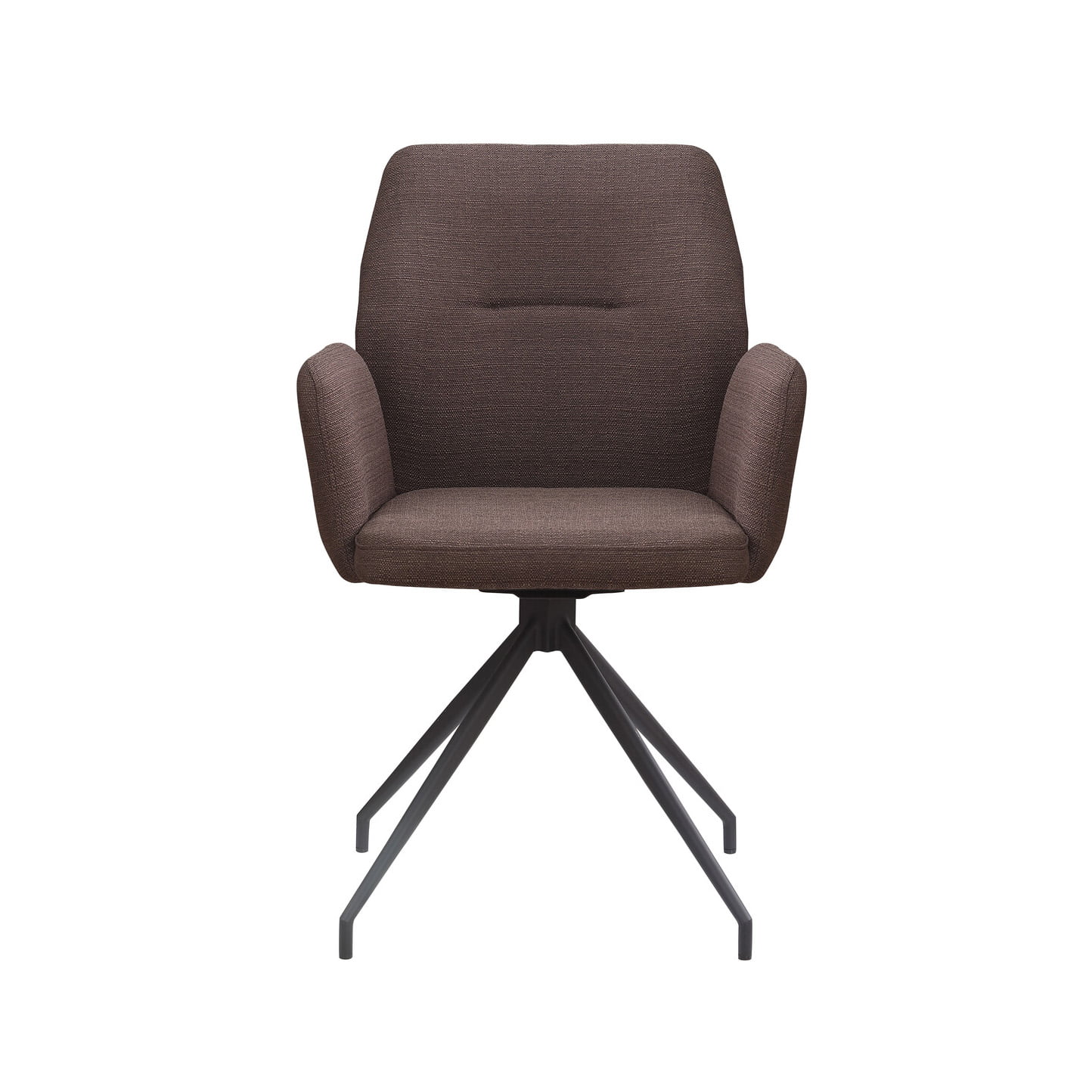 Armstoel Sonja Bruin Stof