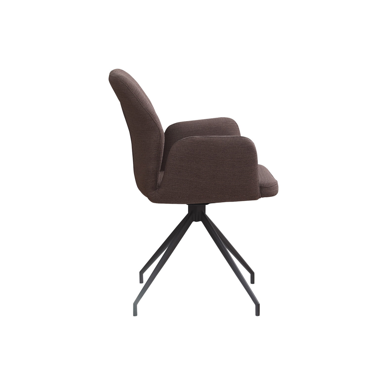 Armstoel Sonja Bruin Stof