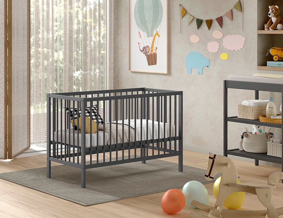 Babybed Taylor Antraciet
