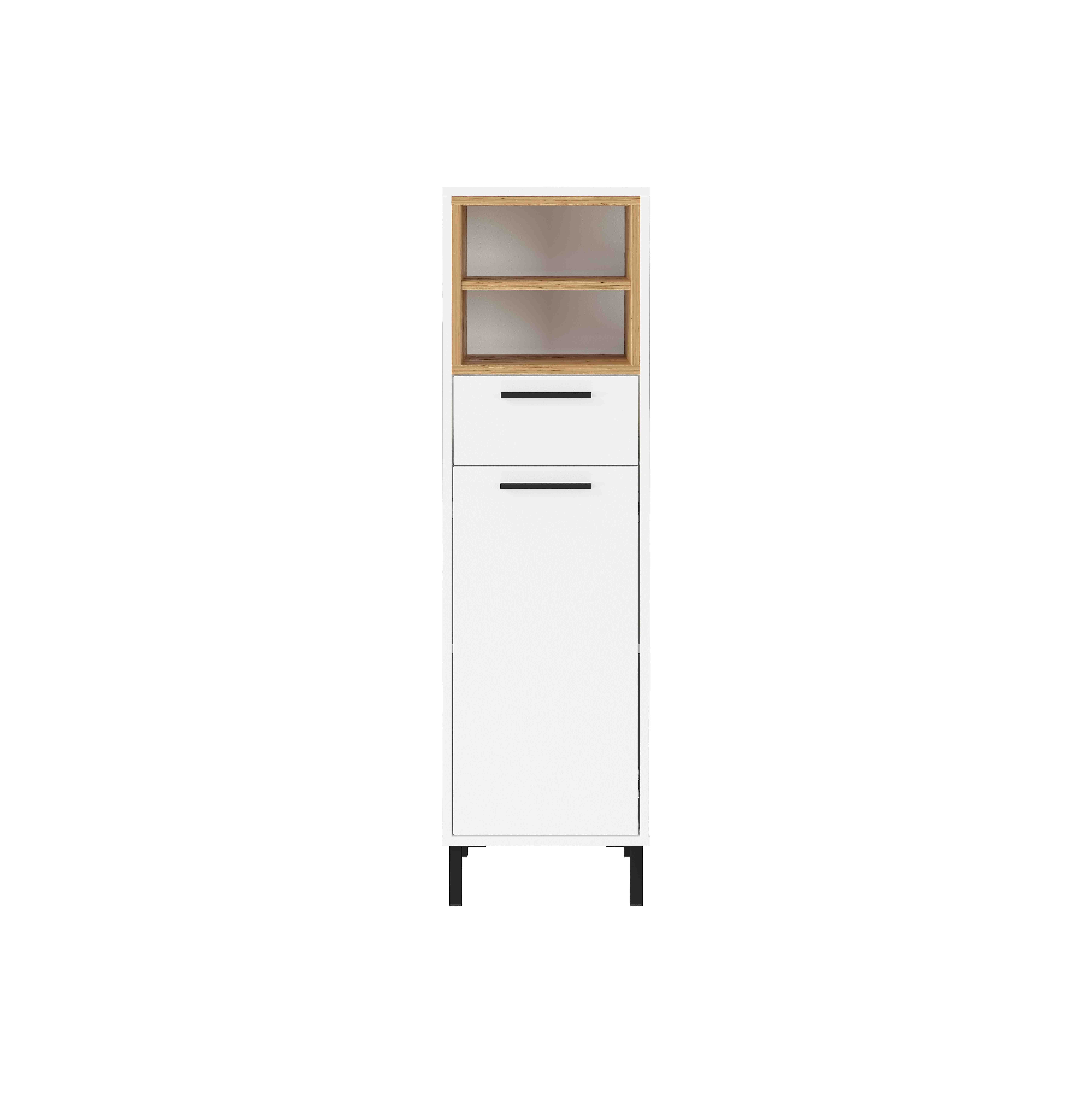 Badkamer kolomkast Borba Eiken Wit 34 cm