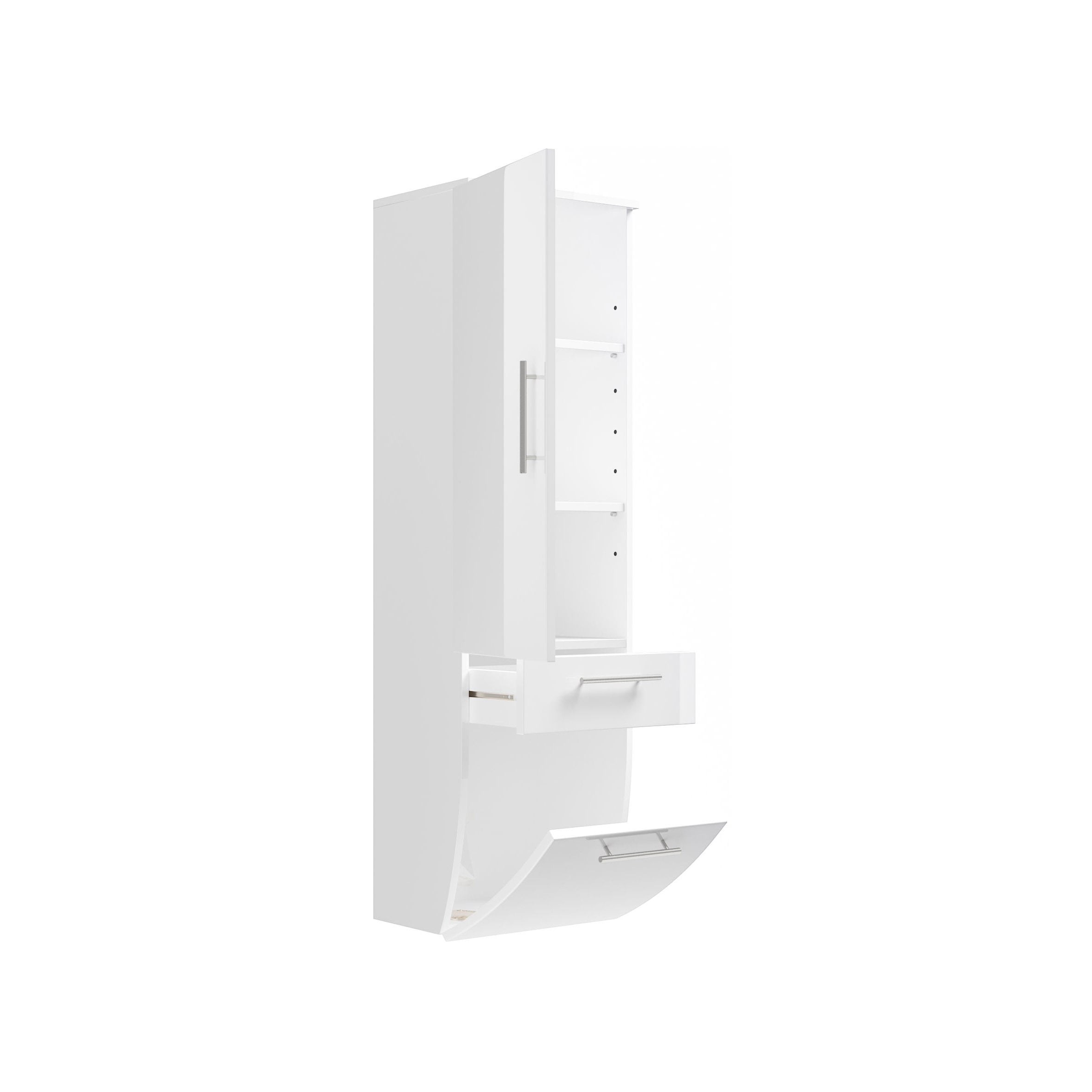 Badkamer kolomkast Milan Wit