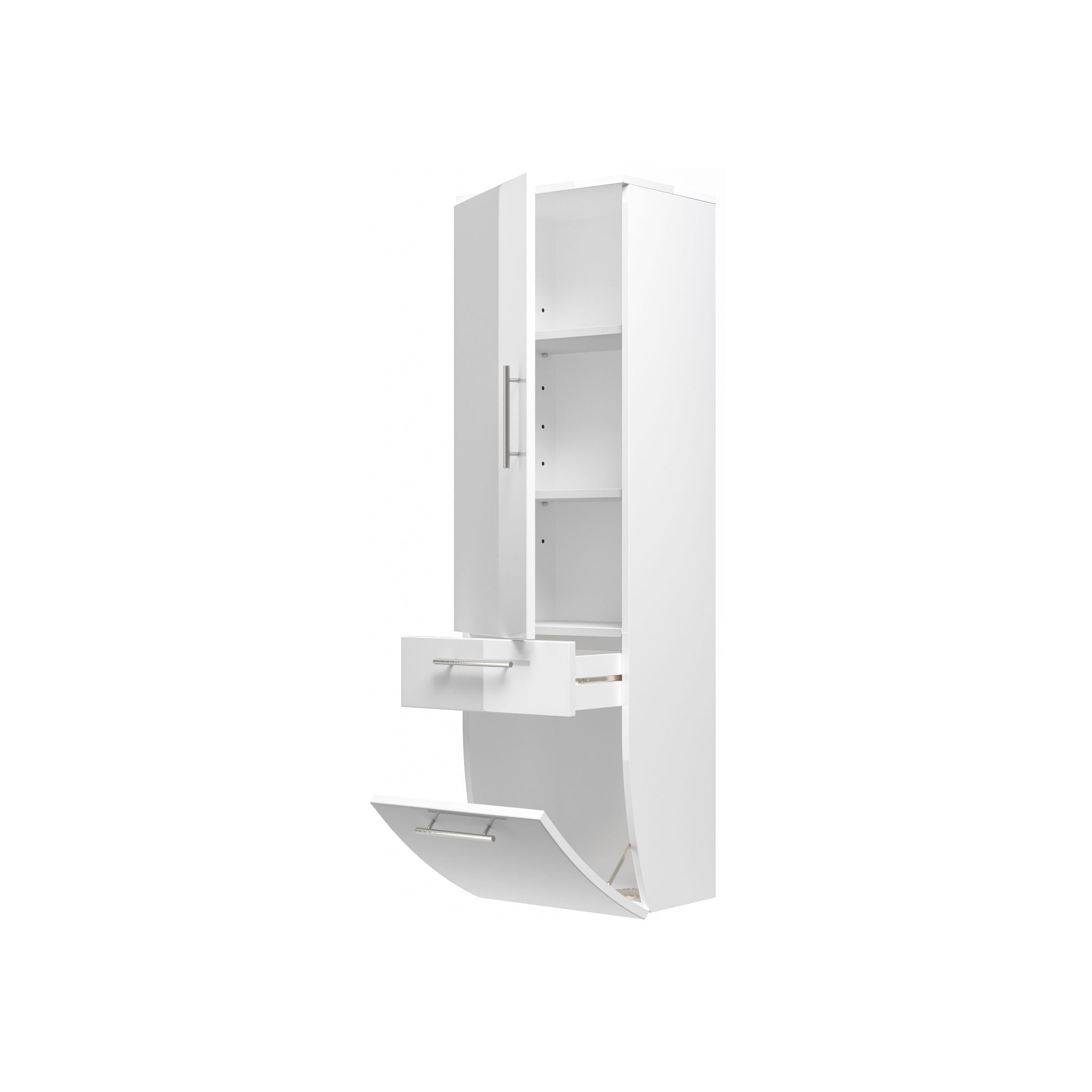 Badkamer kolomkast Milan Wit