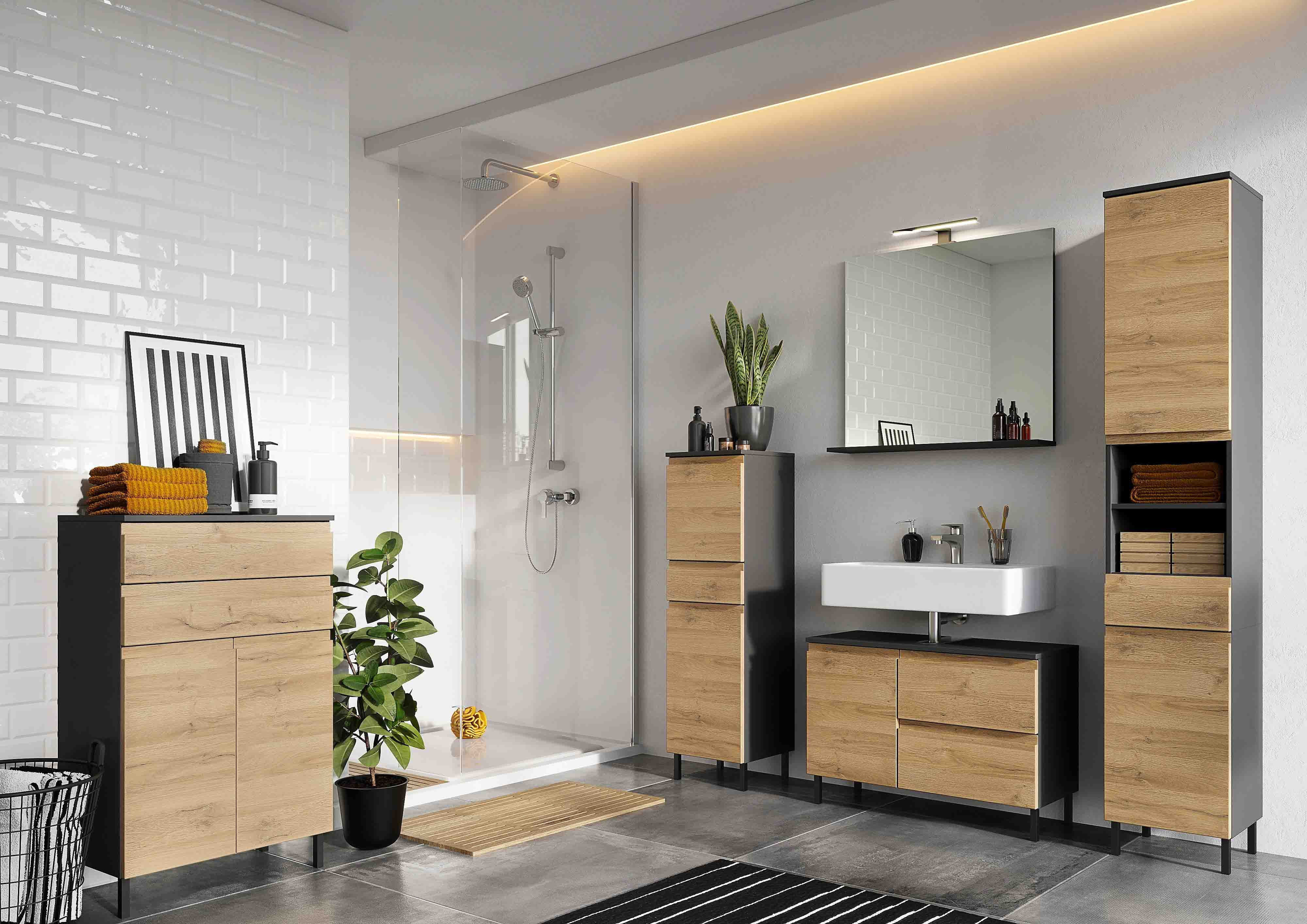 Badkamerkast Abrantes Eiken