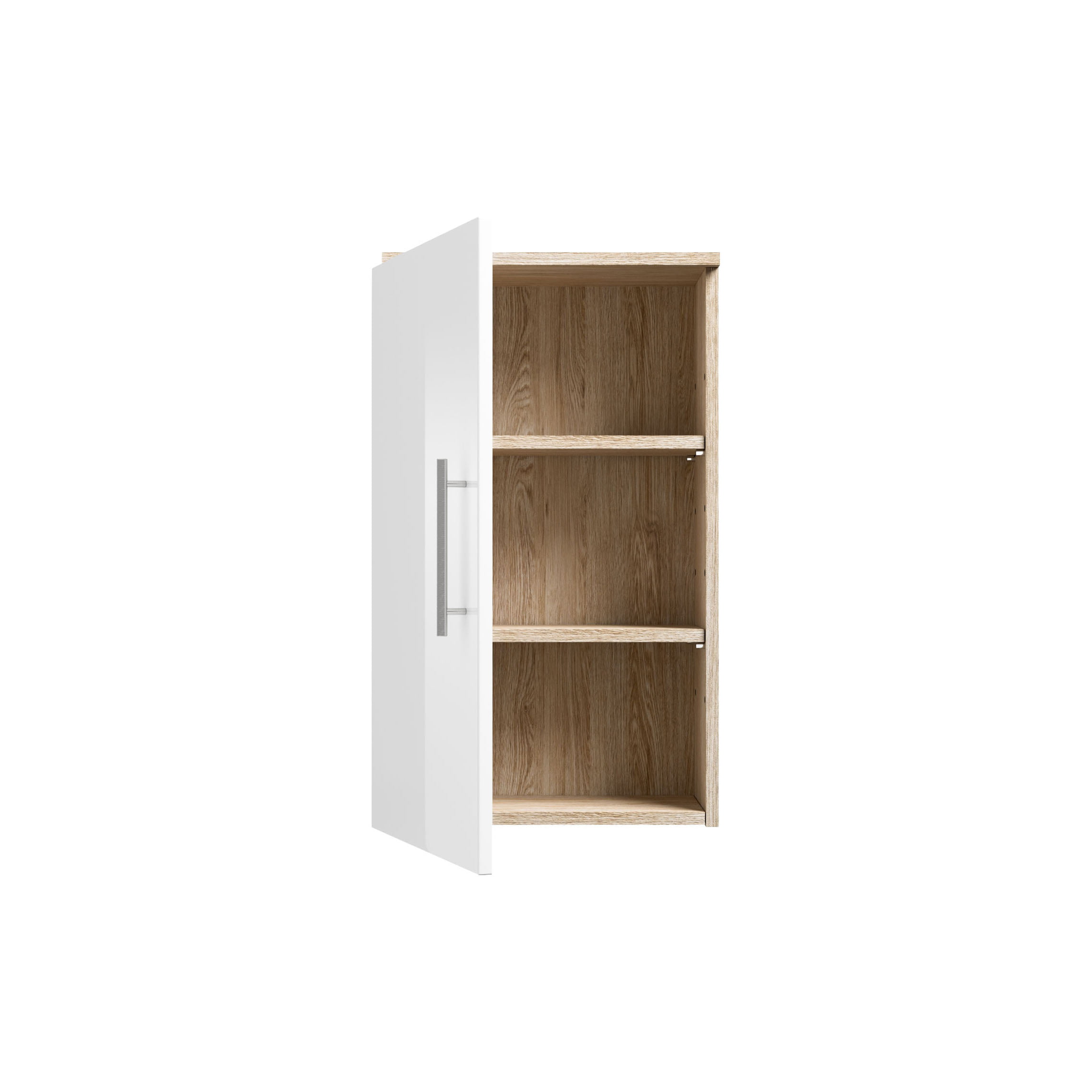 Badkamerkast Milan Eiken Wit S