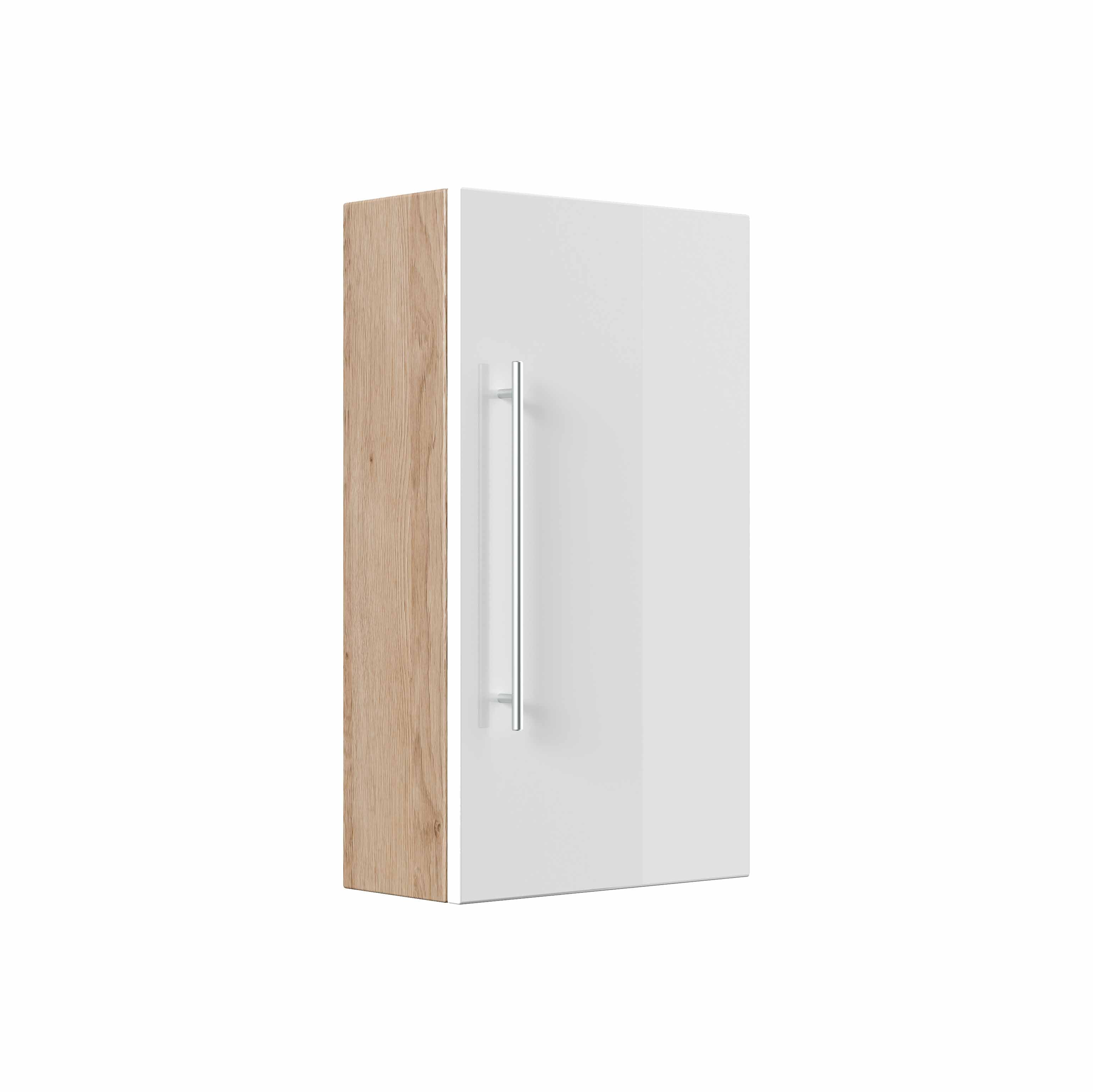 Badkamerkast Milan Eiken Wit S