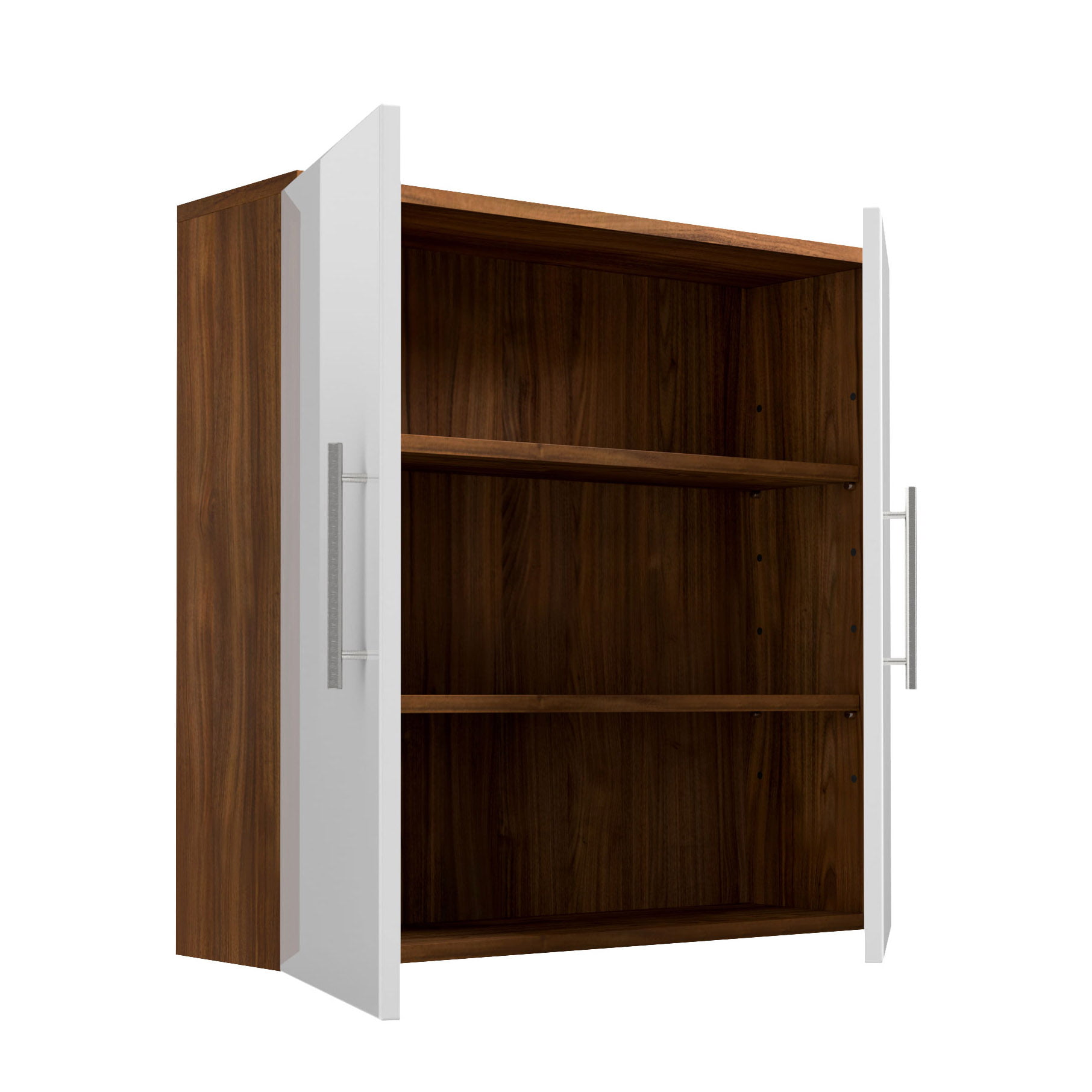 Badkamerkast Milan Walnoot Wit M