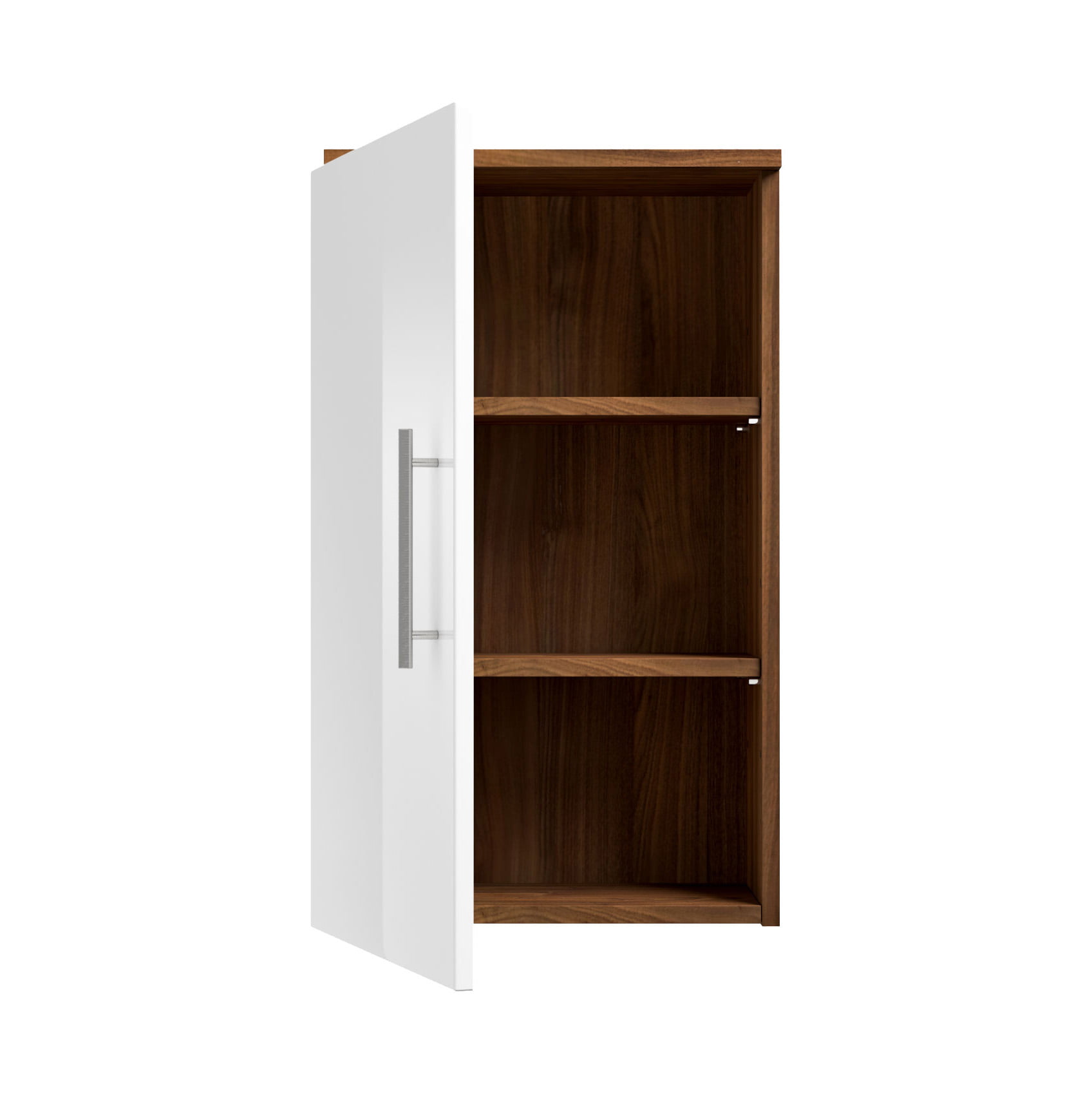 Badkamerkast Milan Walnoot Wit S