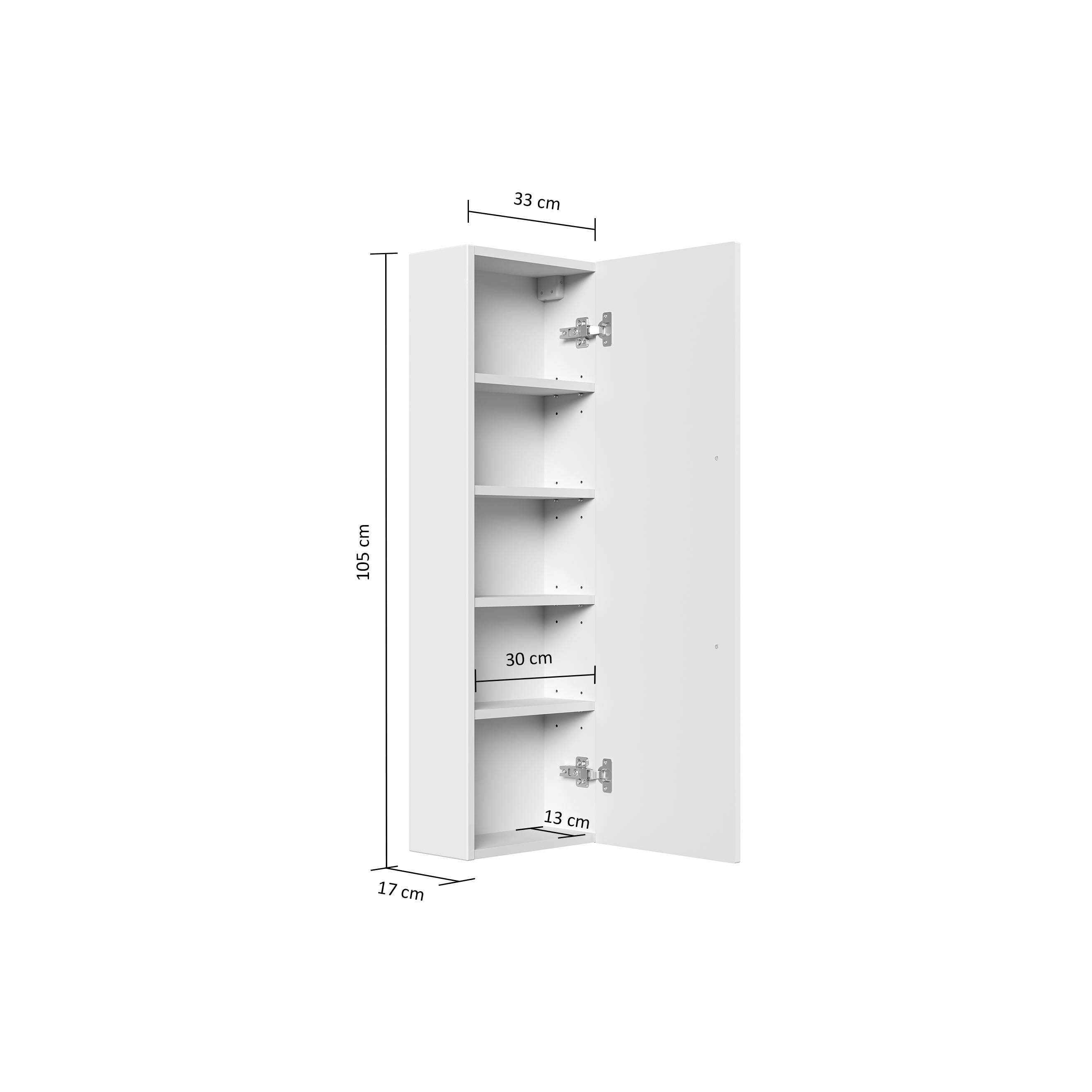 Badkamerkast Thor Antraciet 33 cm