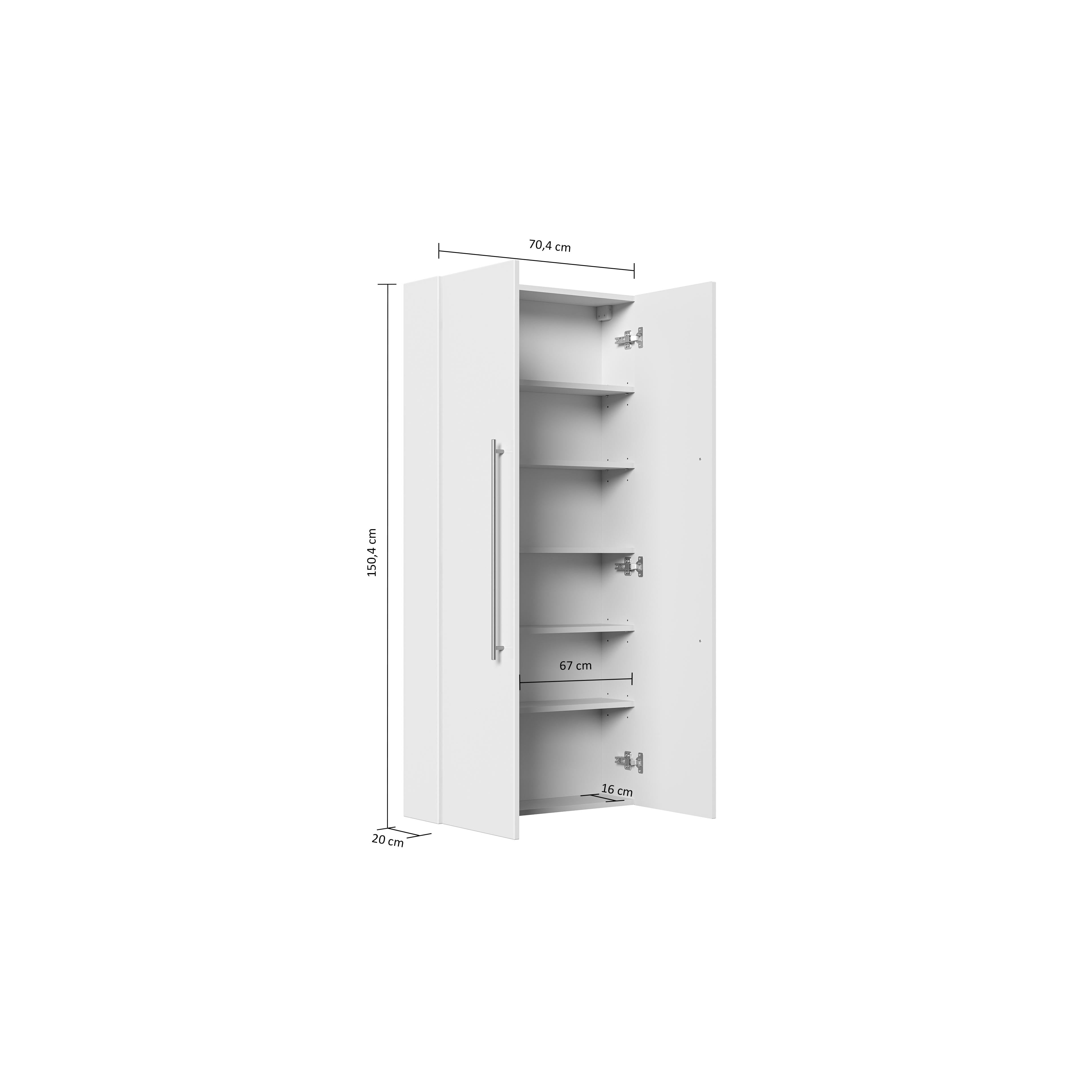 Badkamerkast Thor Antraciet 70 cm