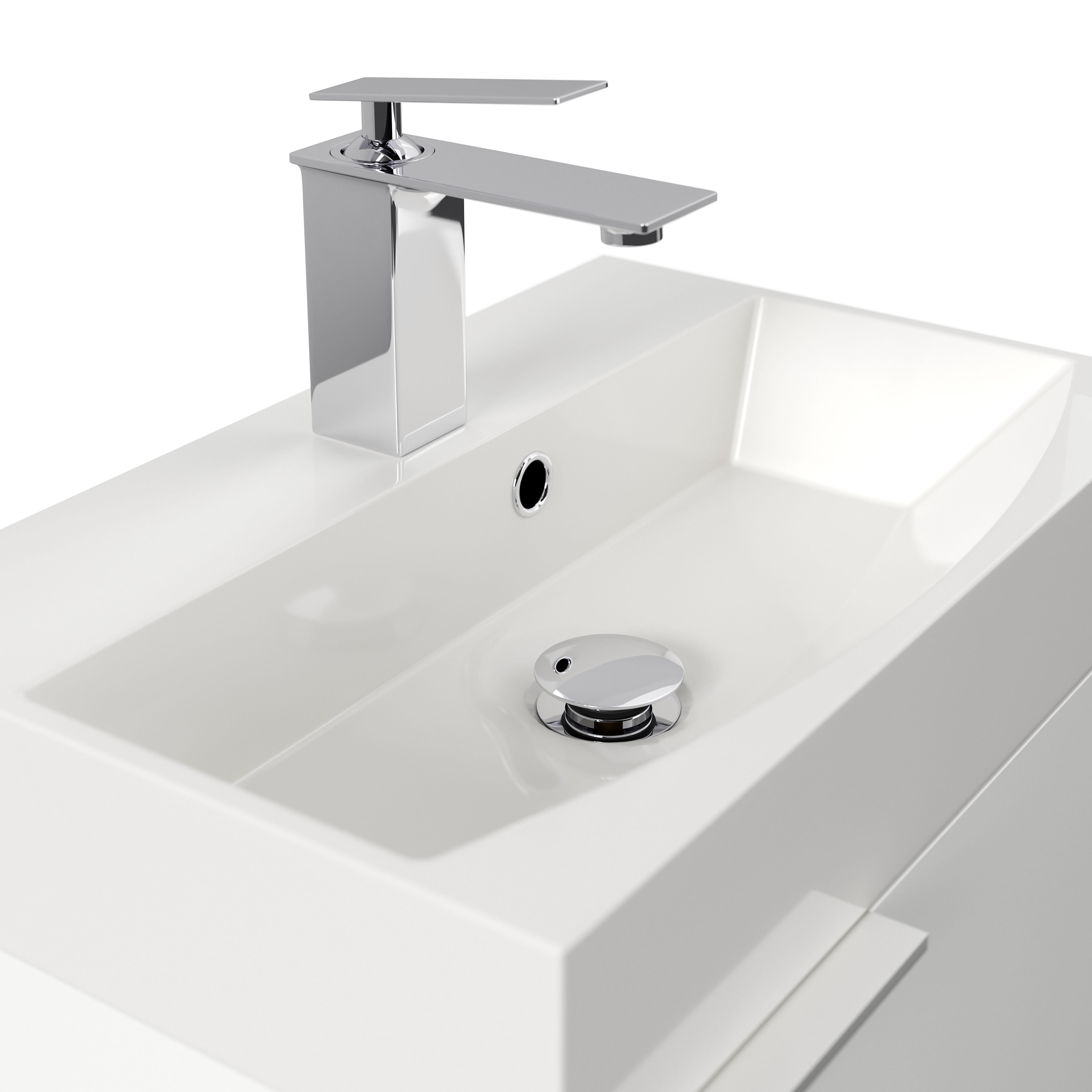 Badmeubel Annecy Wit Hoogglans 50 cm