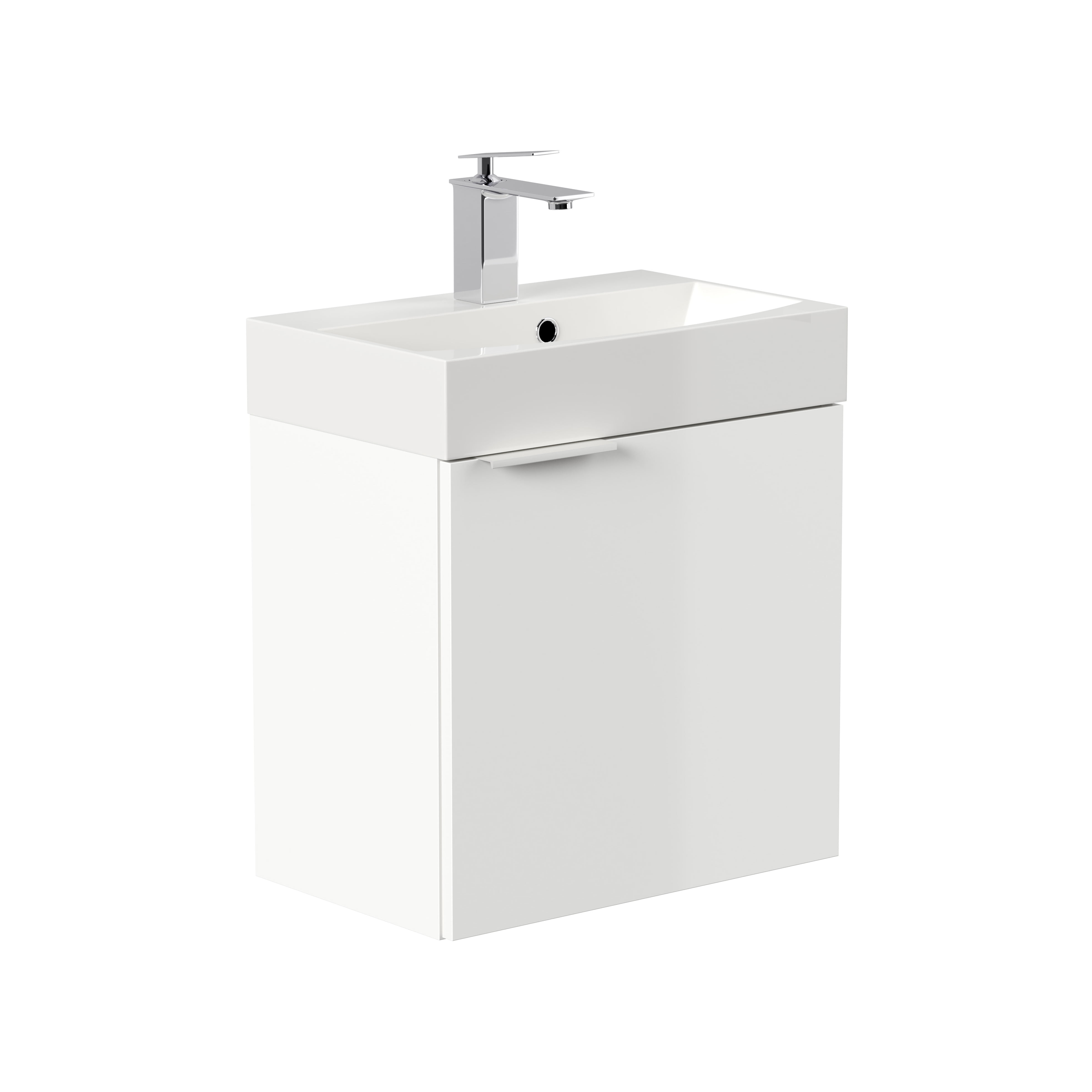 Badmeubel Annecy Wit Hoogglans 50 cm