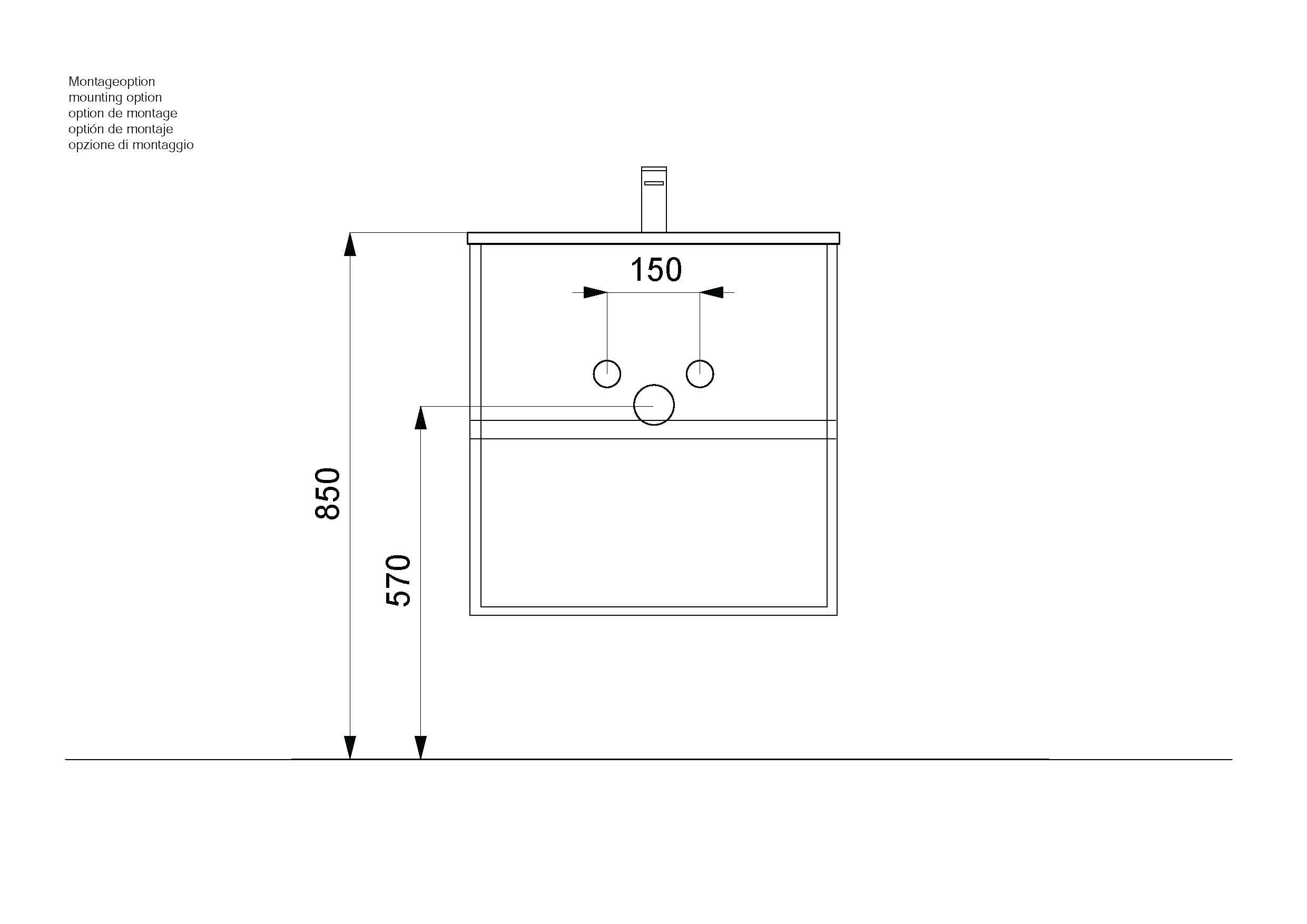 Badmeubel Phoenix Wit Hoogglans 60 cm