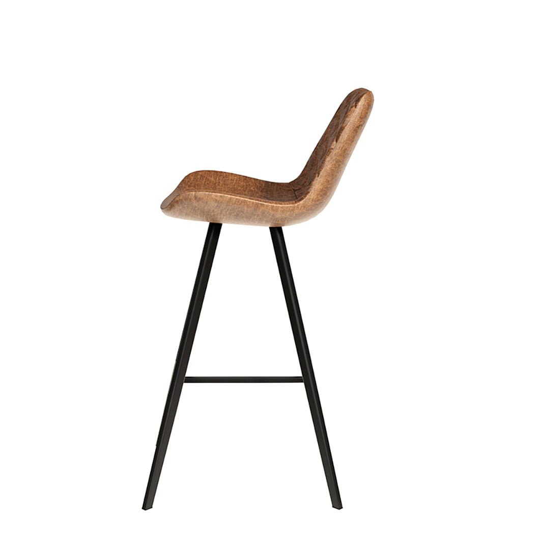 Barkruk Anthony Cognac - Set van 2