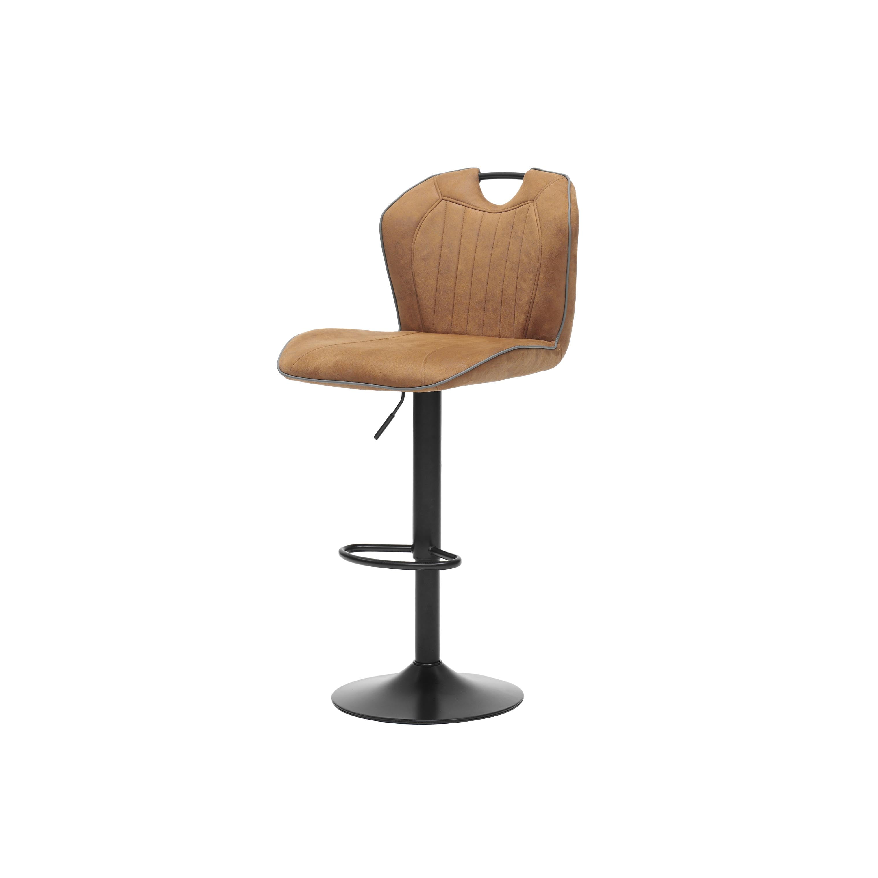 Barkruk Duuk Cognac Stof - Set van 2