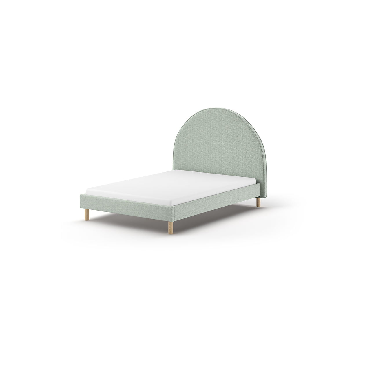 Bed Victoria Bouclé Groen 140x200 cm