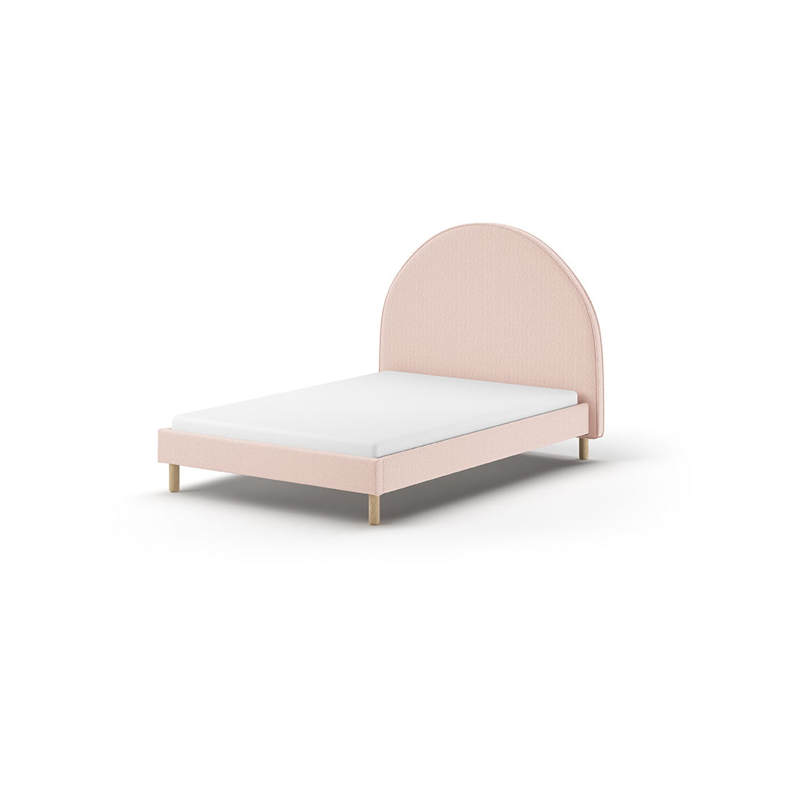 Bed Victoria Bouclé Roze 140x200 cm