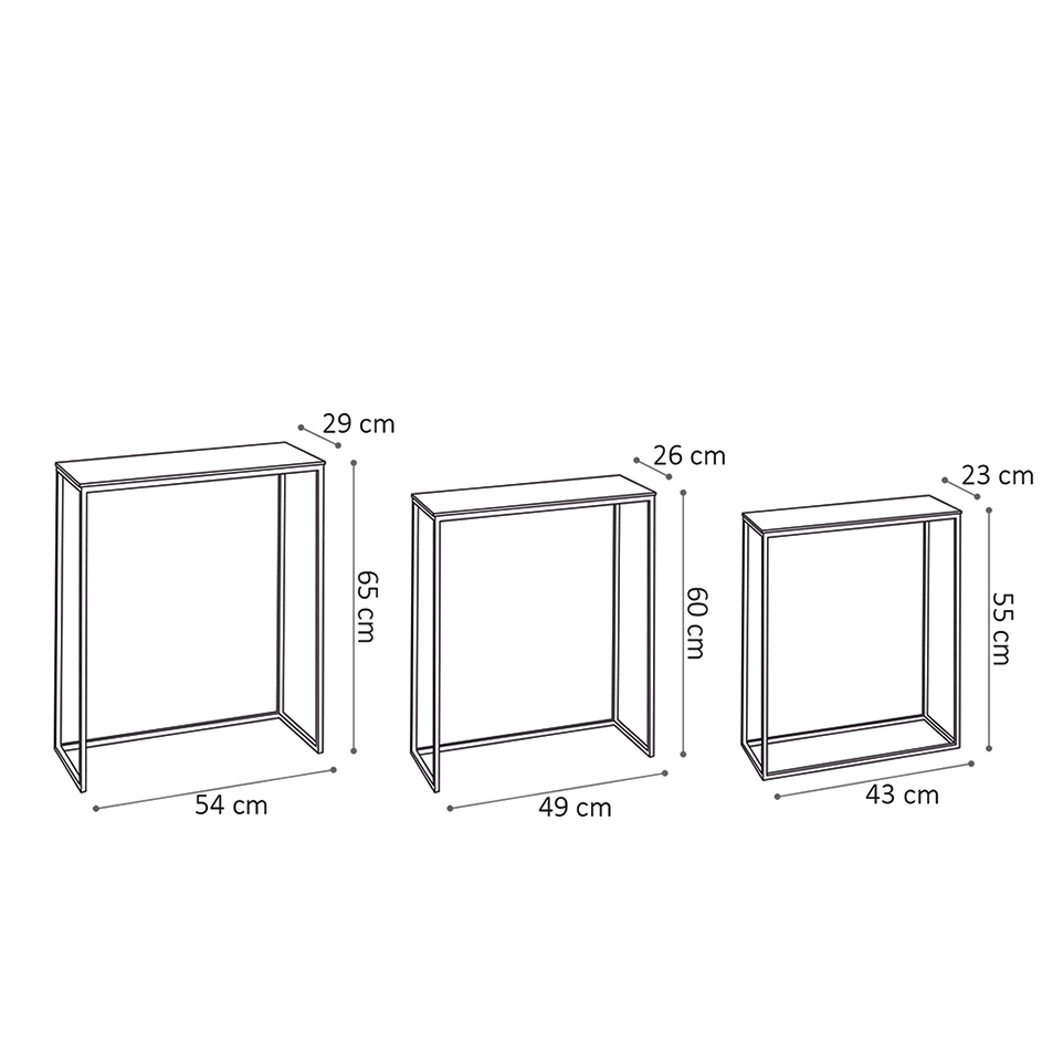 Bijzettafel set Amélie
