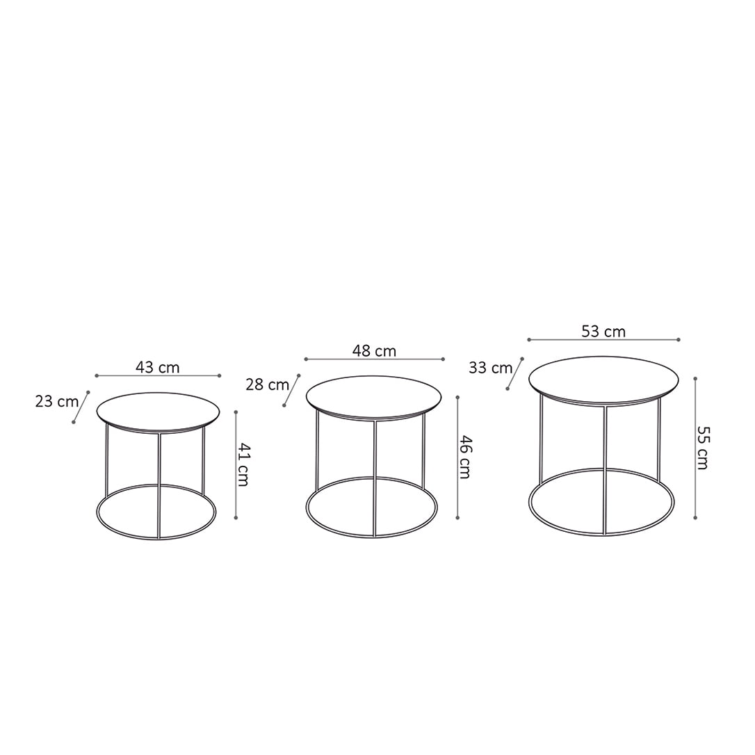 Bijzettafel set Odette