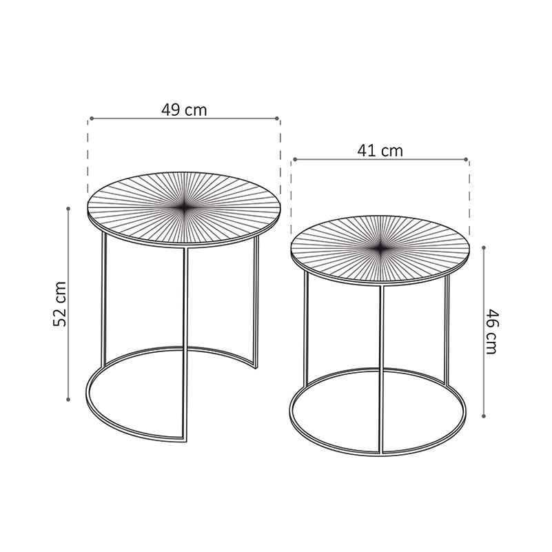 Bijzettafel set Pip