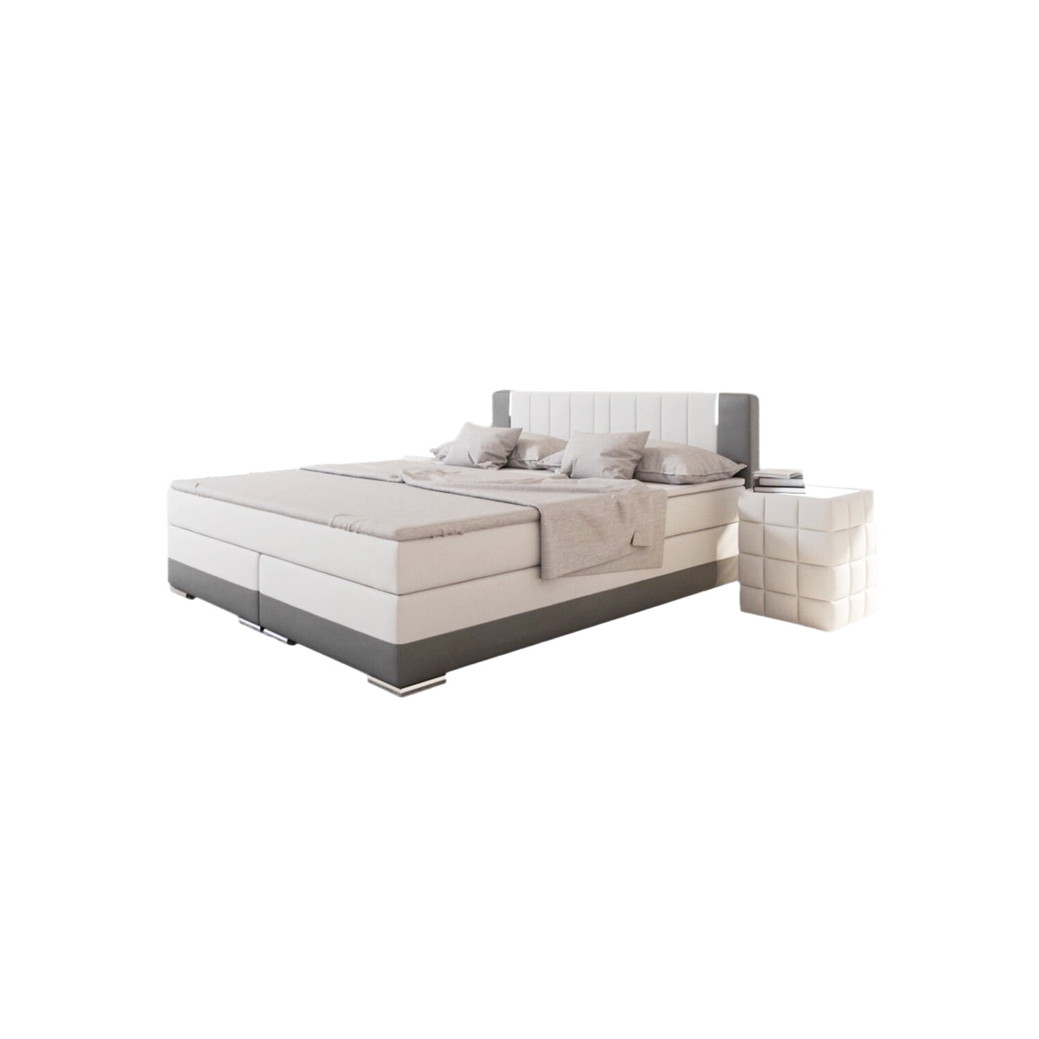 Boxspring Isolde Wit 200x200cm