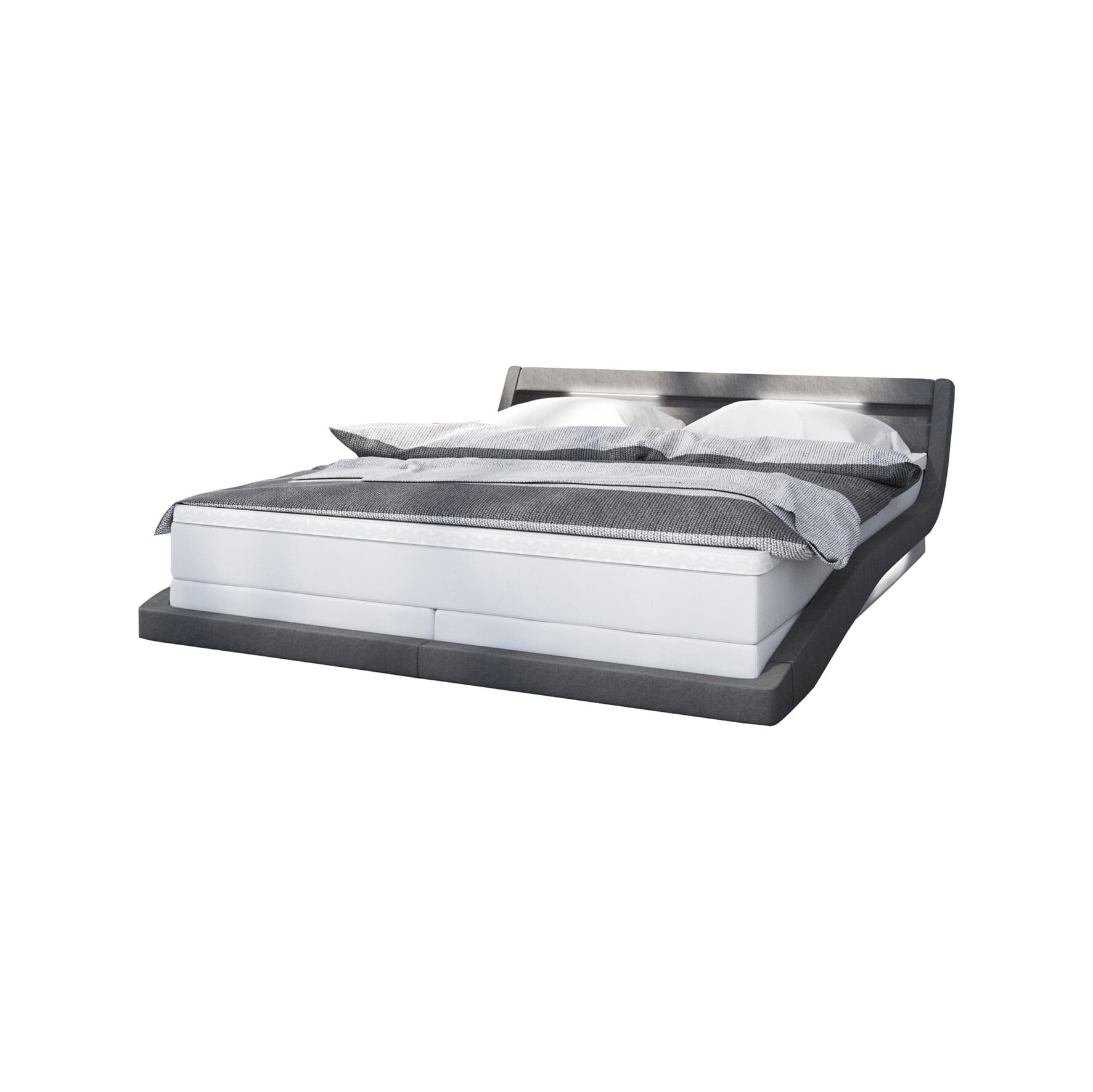 Boxspring Marieke Wit-Grijs 180x200cm