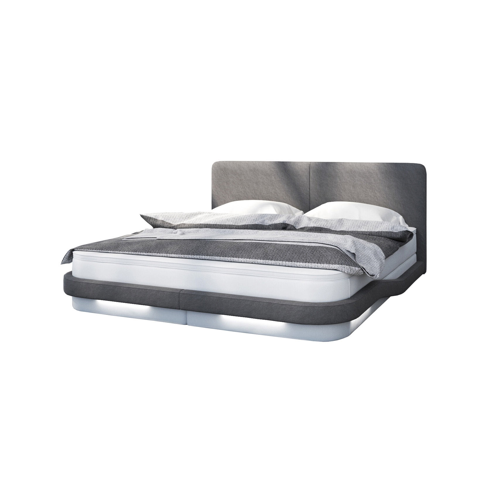 Boxspring Sonja Wit-Grijs 180x200cm