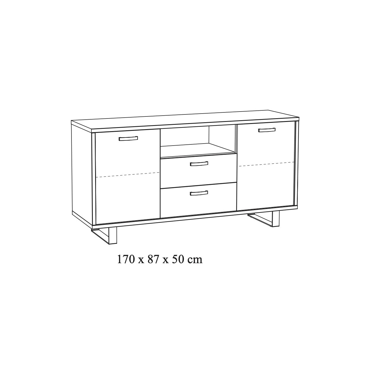 Dressoir Bolivia 170cm