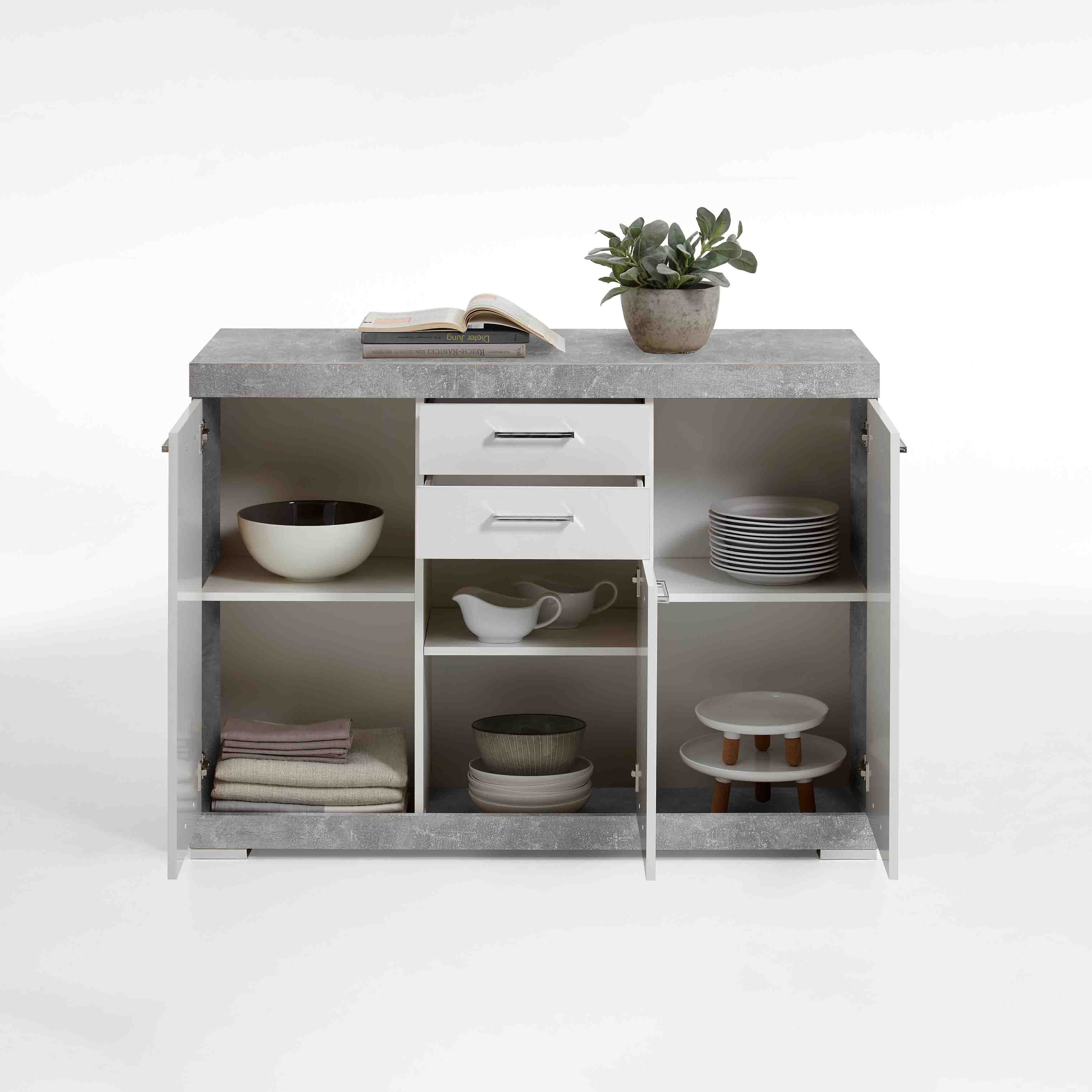 Dressoir Hermes Beton 120x50x90 cm