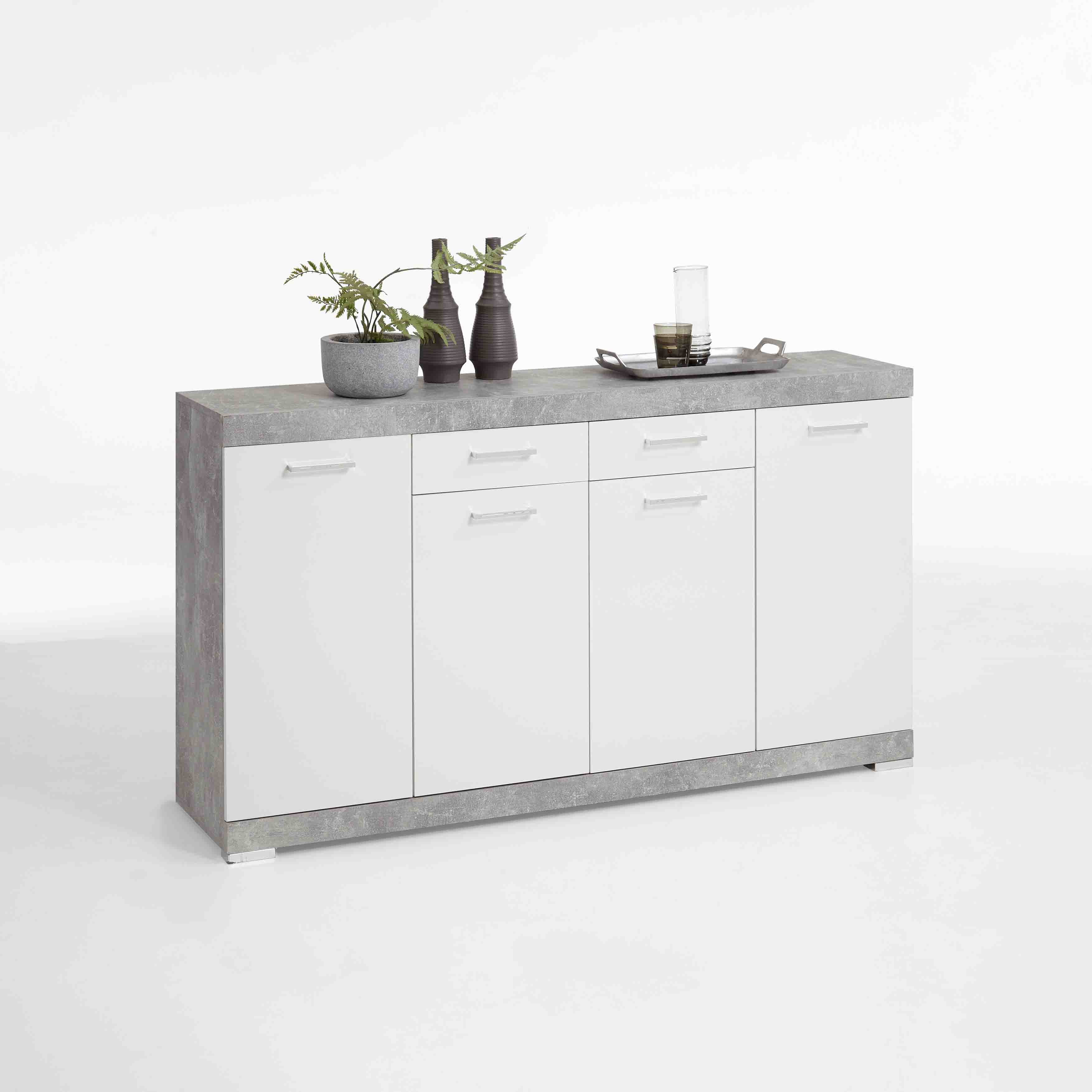 Dressoir Hermes Beton 160x35x90 cm