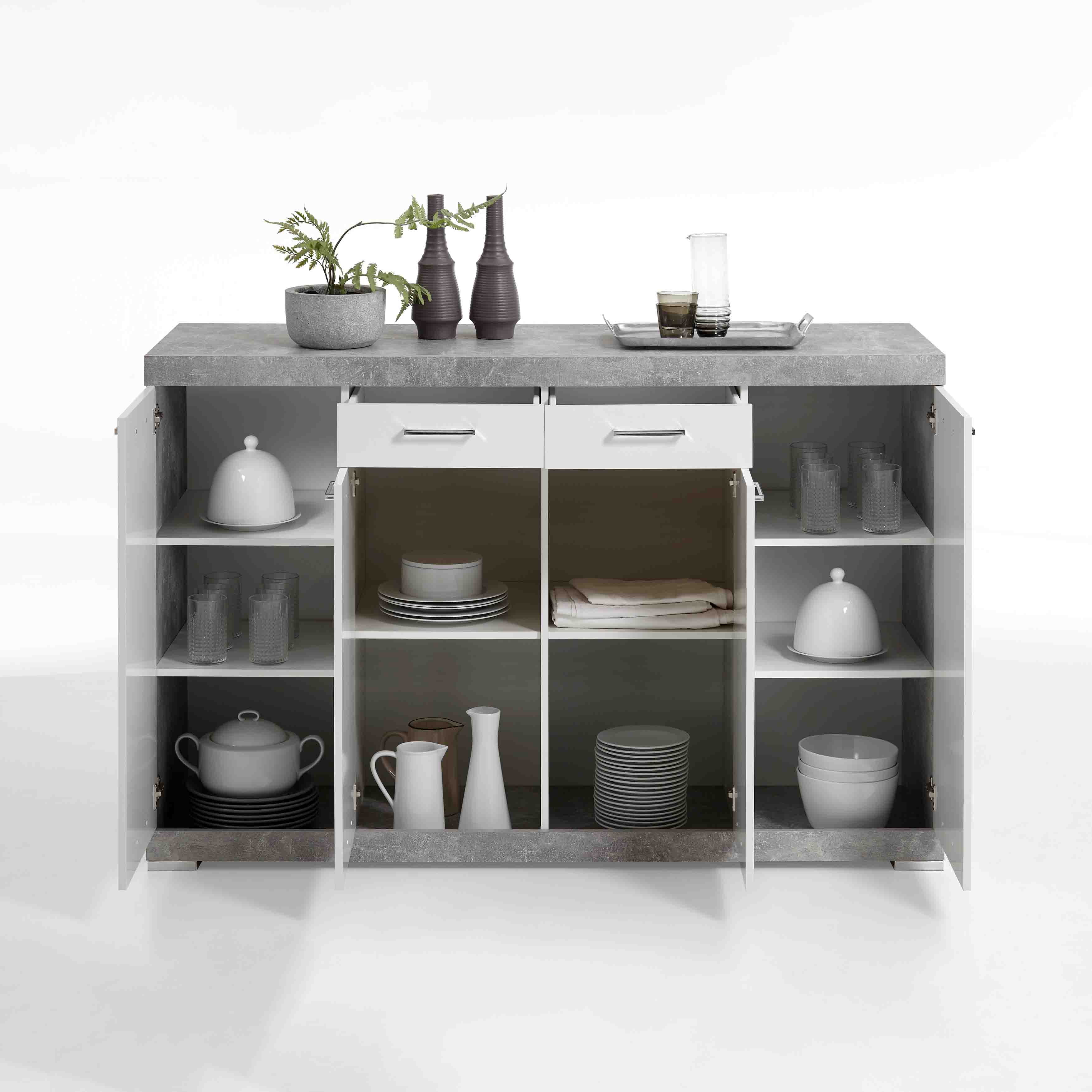 Dressoir Hermes Beton 160x50x100 cm