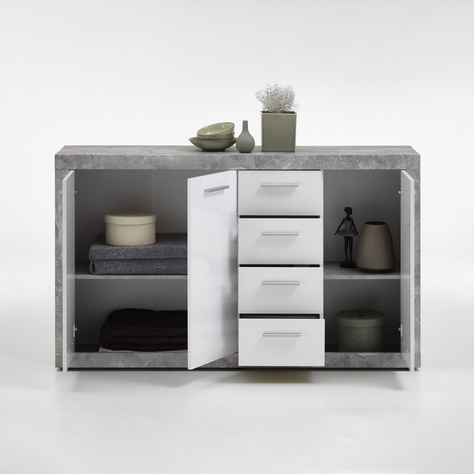 Dressoir Nordin Beton 152 cm