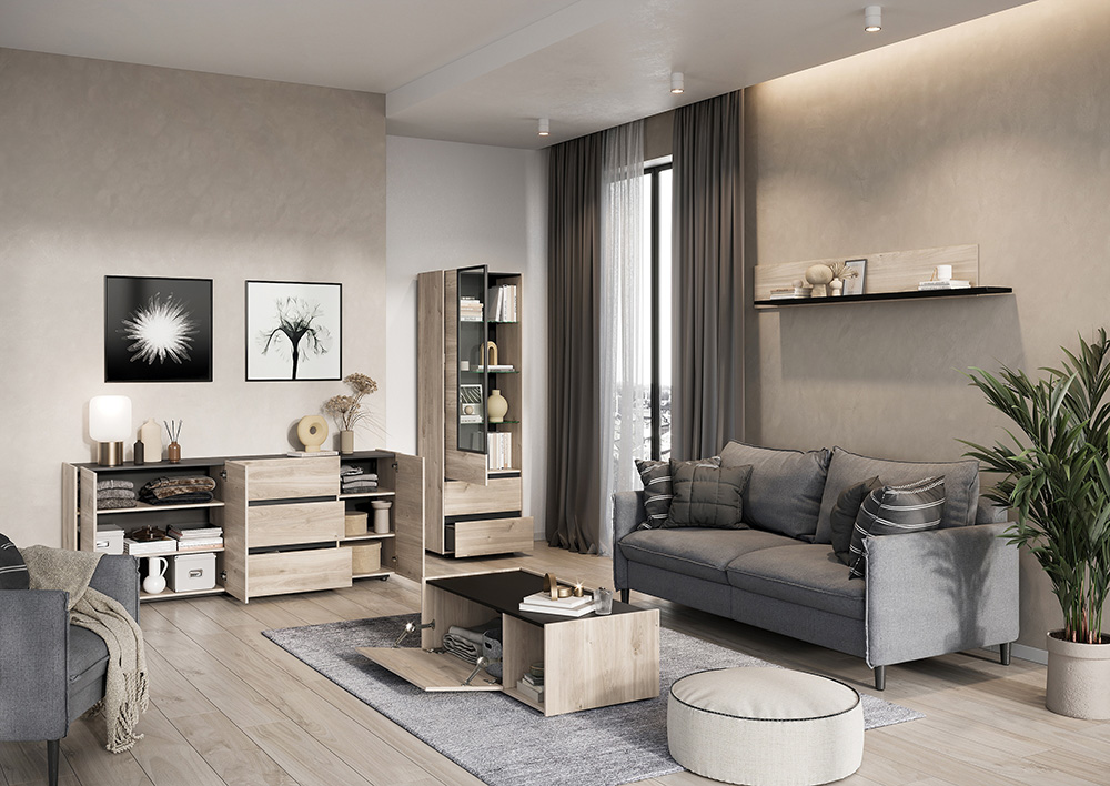 Dressoir Paxos Eiken 190 cm