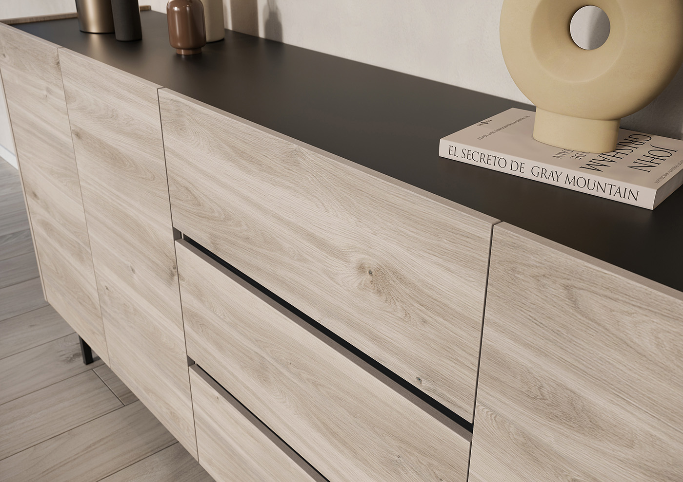 Dressoir Paxos Eiken 190 cm